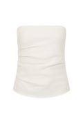 alzira top linen white by faithfull the brand 