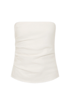 alzira top linen white by faithfull the brand 