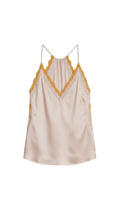SOHO Contrast lace camisole top I Light rose