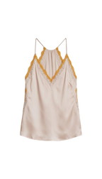 SOHO Contrast lace camisole top I Light rose