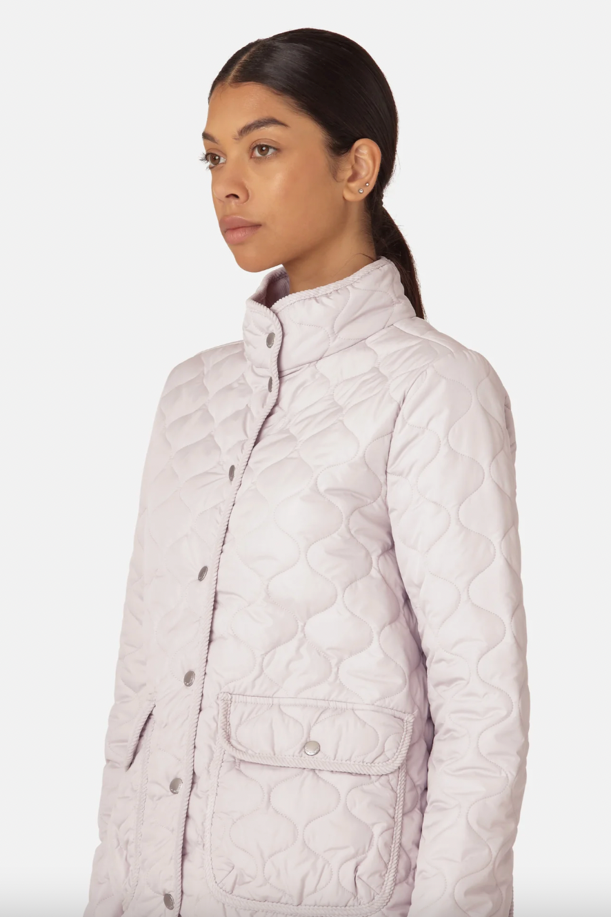 ISLE JACOBSEN - Quilted Jacket in Concrete – Muse Boutique Hawthorn