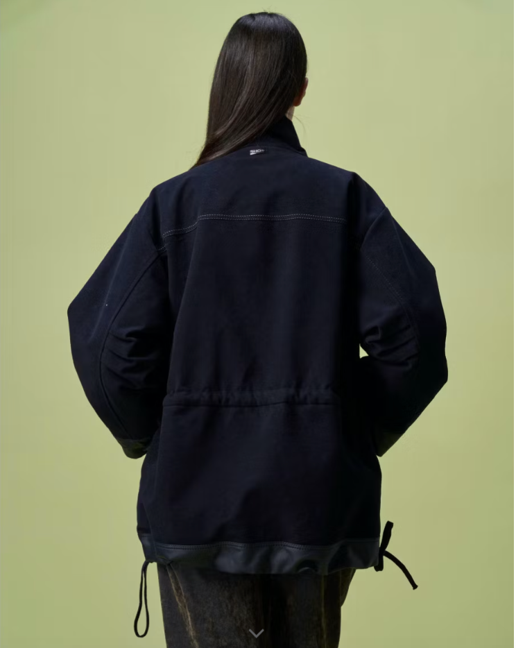 Breezy Moleskin Coat in Blueberry