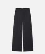 Mid Waist Navy Pajama Trouser