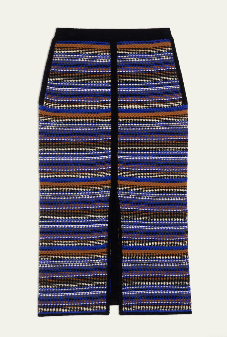 SS24 ba&sh - Flame Midi-Skirt in Stripe