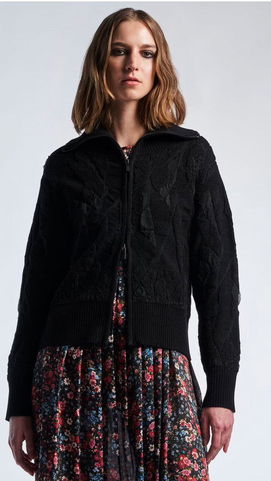 High by Claire Campbell - Aware Of Cardigan in Black