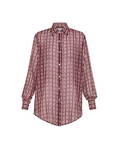 Plaid shirt on a white background. chaonette forte_forte blouse