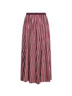 Satin Stripe Long Skirt