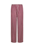 ChaOnette Print Eco-viscose Satin Pants