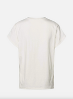White t-shirt on a white background
