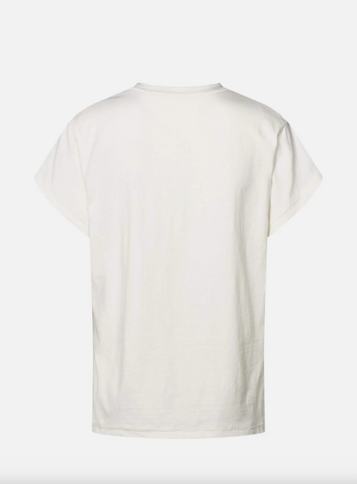 White t-shirt on a white background