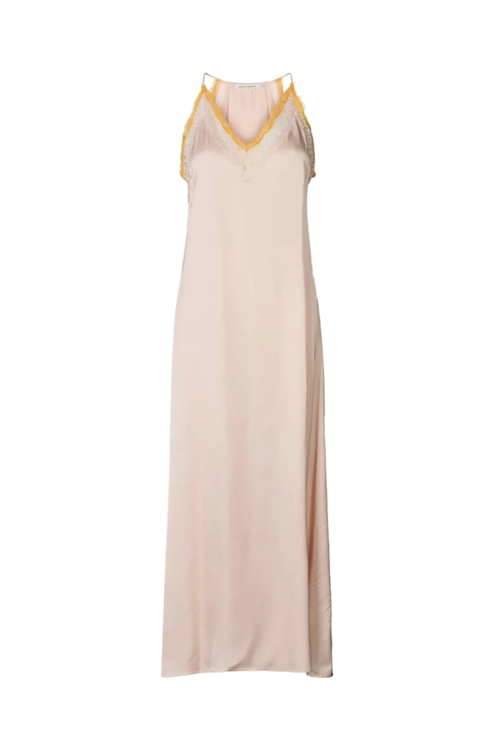 CHEFIRA Contrast lace camisole dress I Light rose