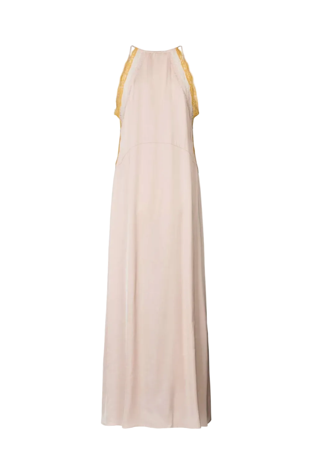 CHEFIRA Contrast lace camisole dress I Light rose