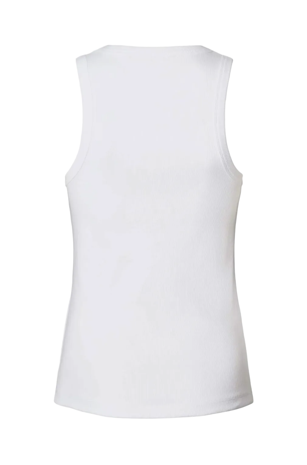 NELLE Rib jersey tank I Vertiver & White