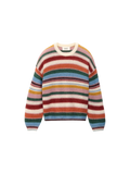 Multicolored striped sweater on a white background,serena jumper ba&sh