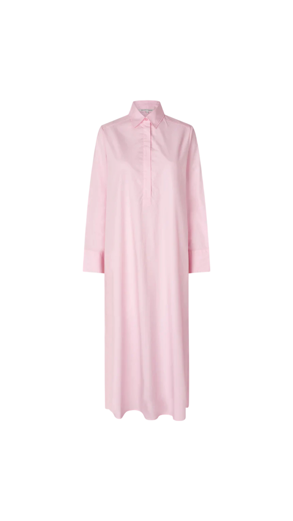 Pink dress on a white background