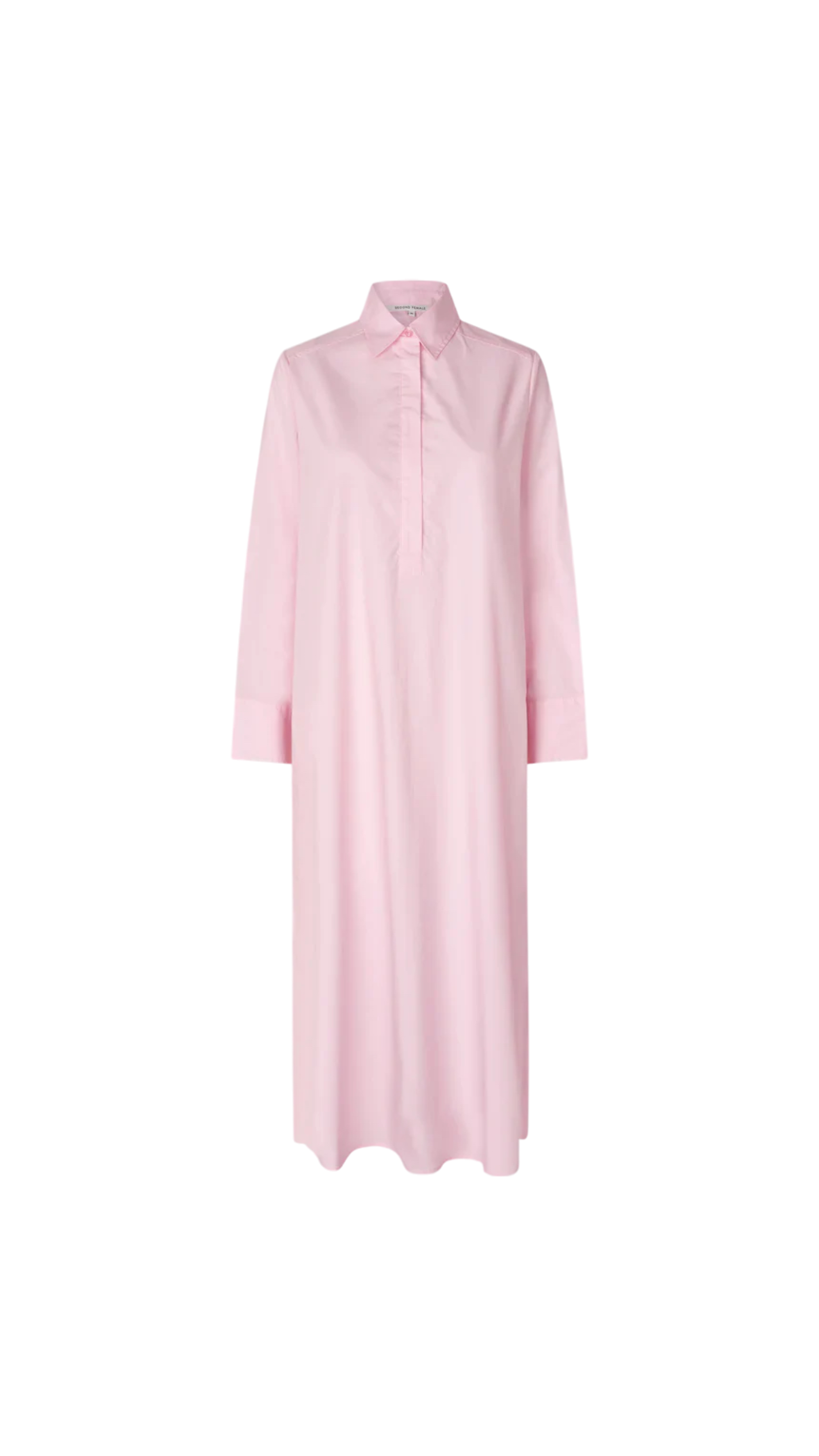 Pink dress on a white background