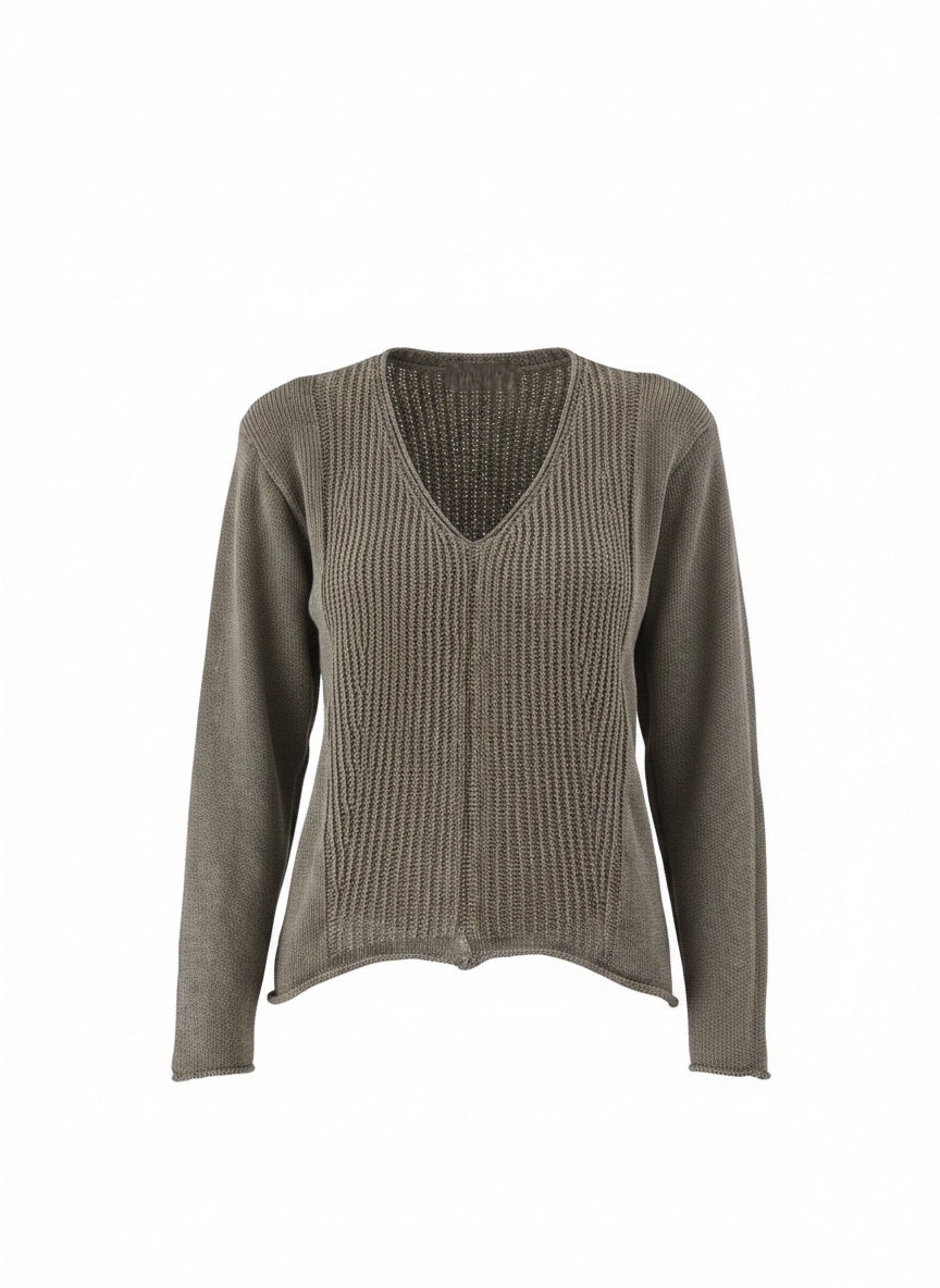 Brown sweater on a white background. TRANSIT MAGLIA