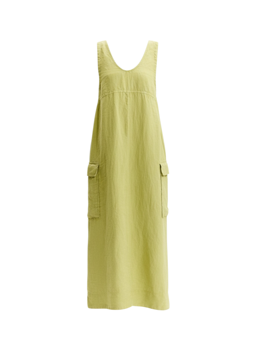 Transit - Vestito B117-33 Linen Lime Muse Boutique Hawthorn Transit - Vestito B117-33 Linen Lime Muse Boutique Hawthorn