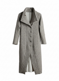 transit par such - Gray textured coat on a white background
