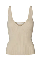 Ferah Contour Knit Tank in Chalk