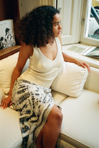 Ferah Contour Knit Tank in Chalk