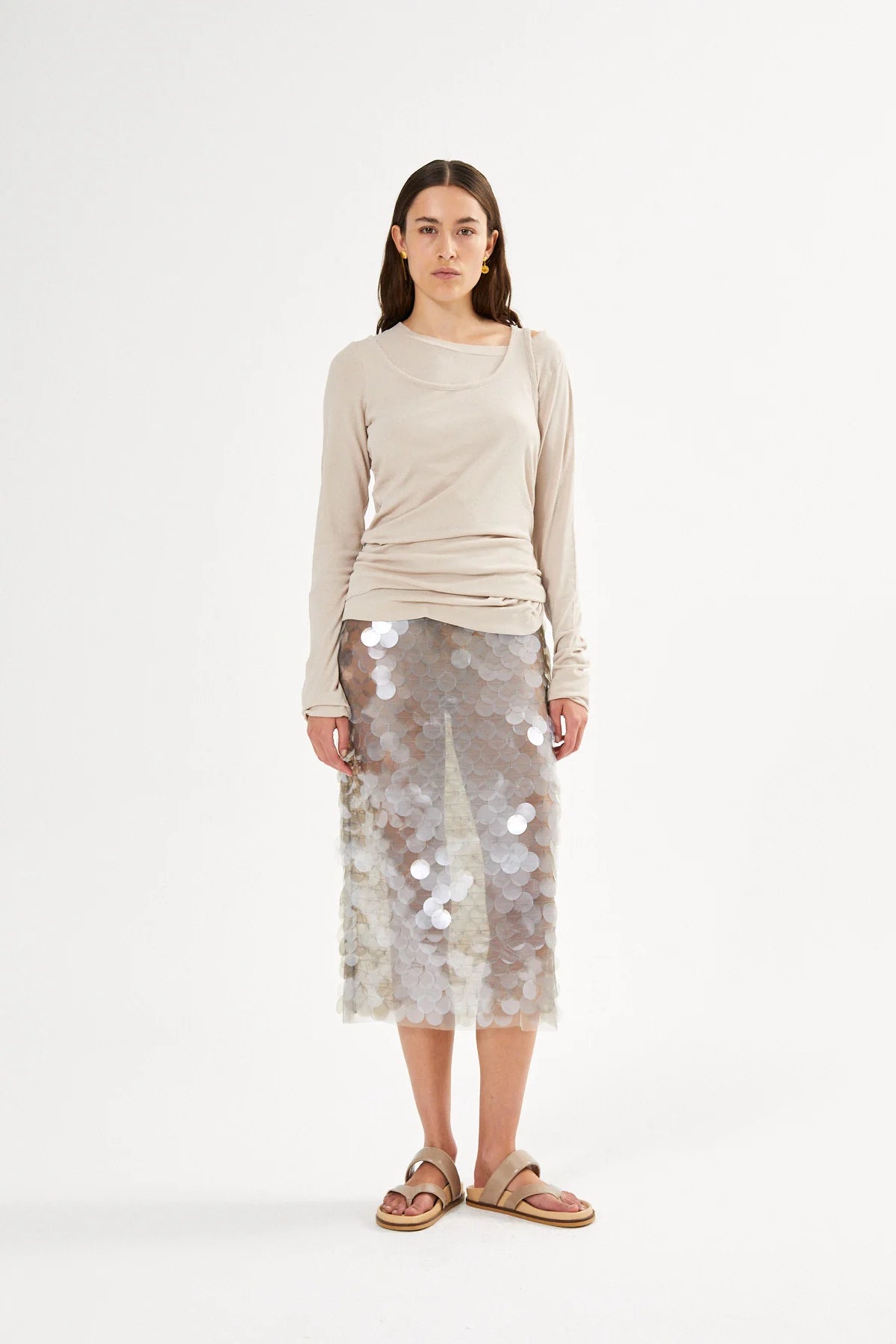 Destiny Double Jersey Long Sleeve Top