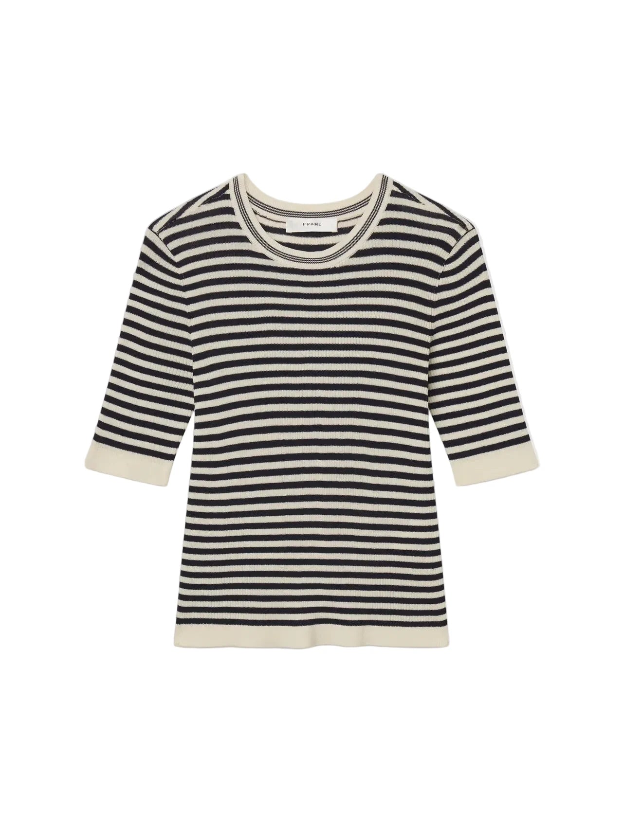 CRUSE FRAME KNIT STRIPES NAVY AND WHITE