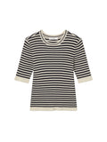 CRUSE FRAME KNIT STRIPES NAVY AND WHITE