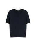 Navy  t-shirt on a white background, weekend Max Mara gabarra 