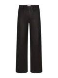 Black pants on a white background FRAME LEATHER LE SLIM PALAZZO