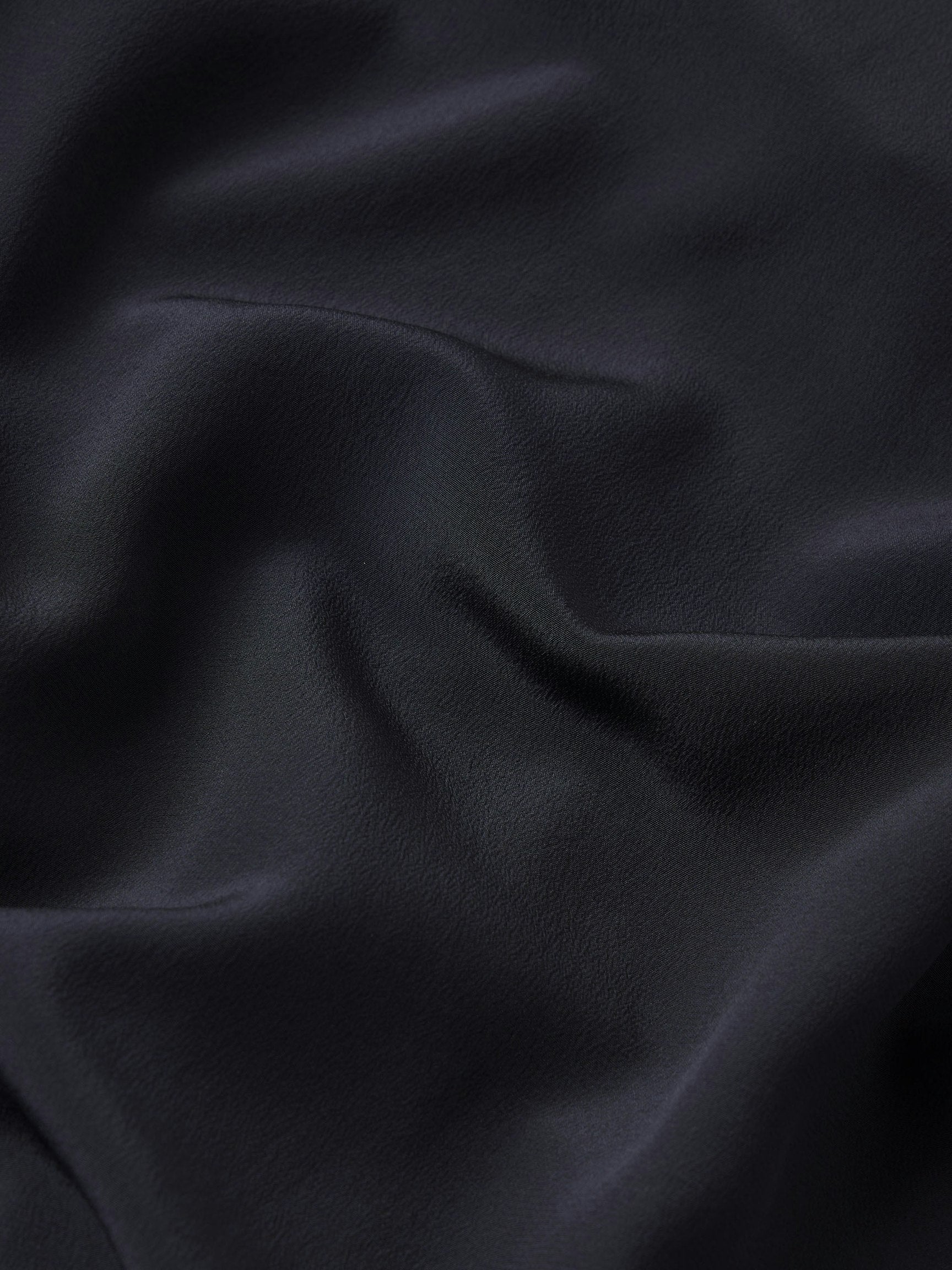 Close-up of dark blue fabric with visible texture