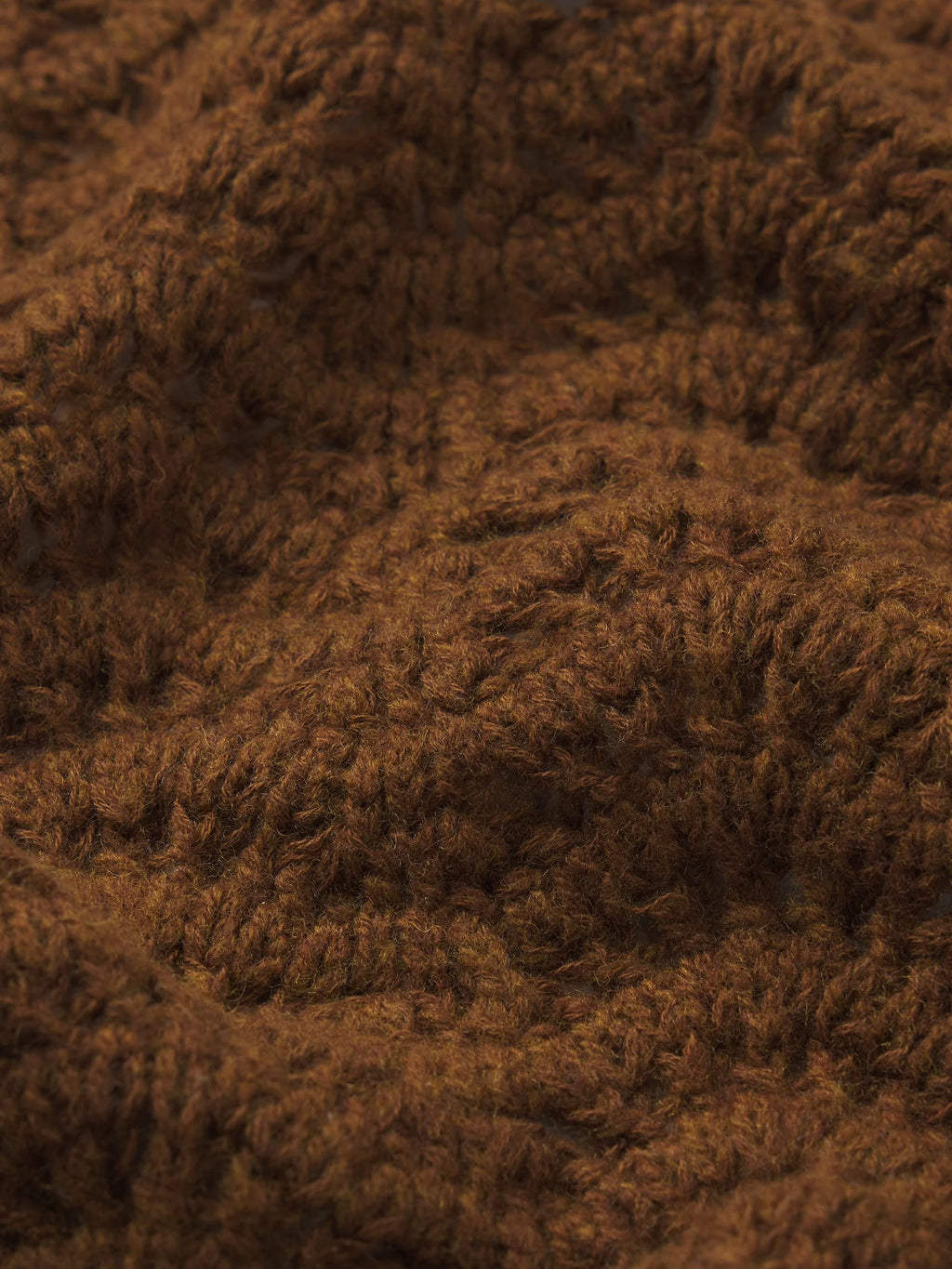 Close-up of brown textured fabric