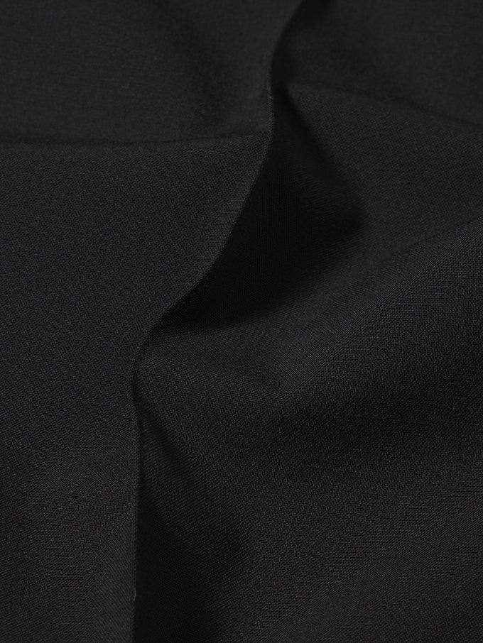 Close-up of black fabric with folds