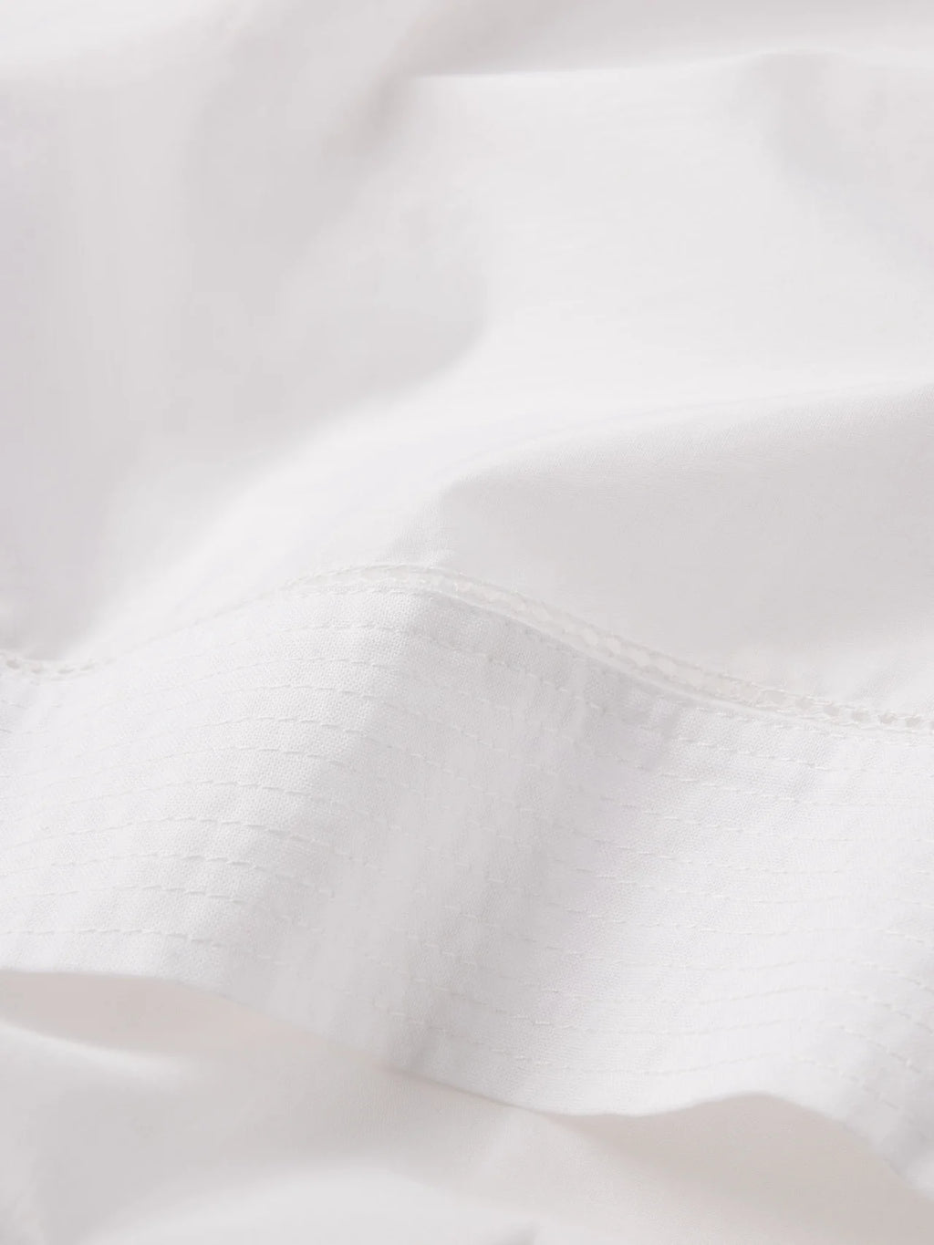 Close-up of white fabric texture