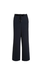 Argenta S Max Mara  Black pants with a drawstring on a white background