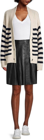 A trench Leather Skirt