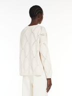 Oversized Diamond-Knit Sweater Abbozzi
