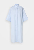 Jason Shirt Dress in Pigeon Blue