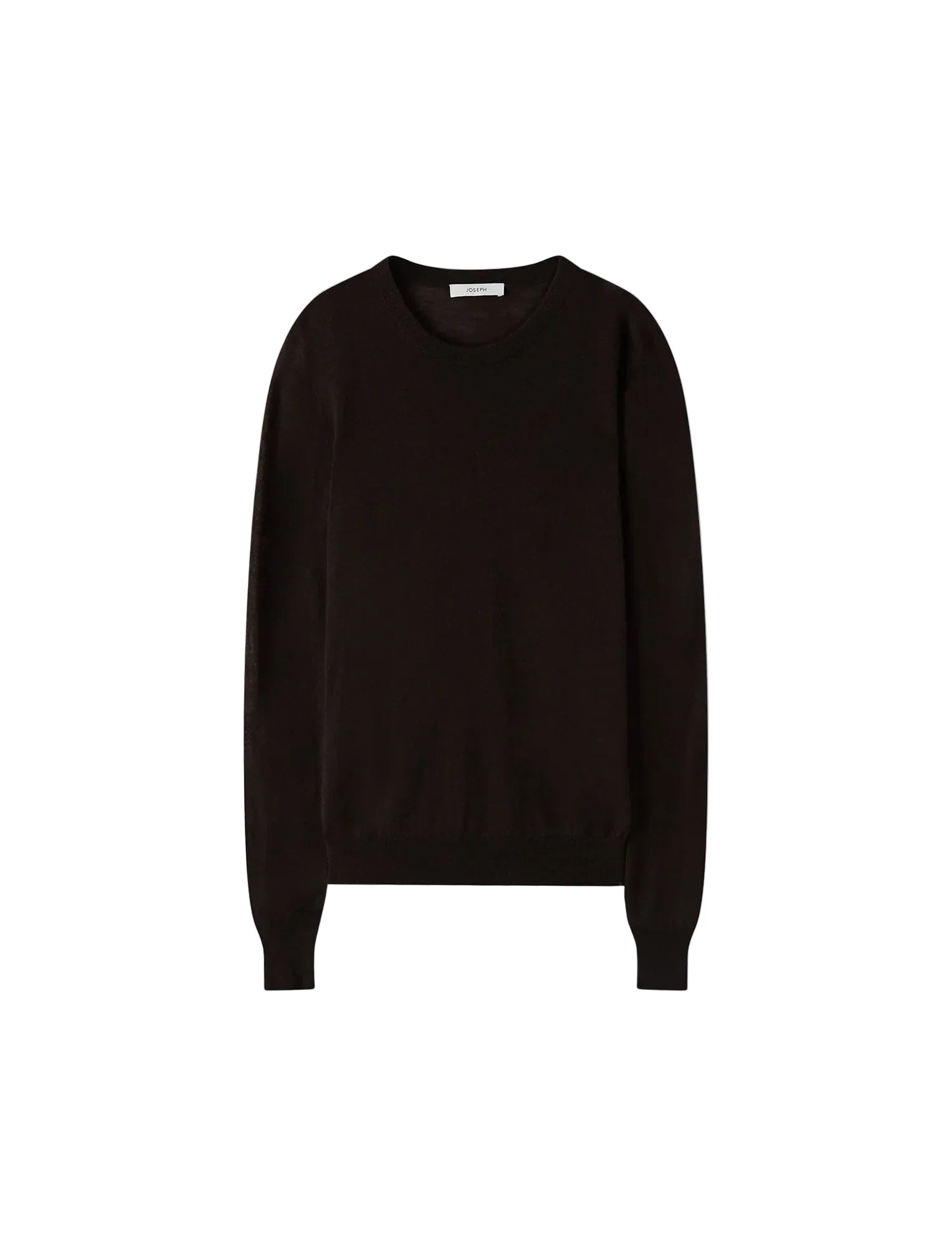 cocoa brown sweater on a light gray background