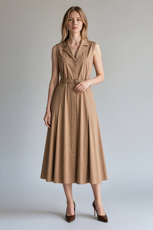 Taranto Shirtdress in Cotton Satin