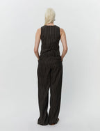 Enzo Pant in Stripe Brown