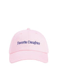 Pink cap with 'Favorite Daughter' text on a white background