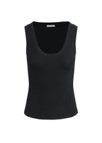 Black tank top on a white background