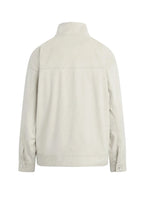Light gray jacket on a white background