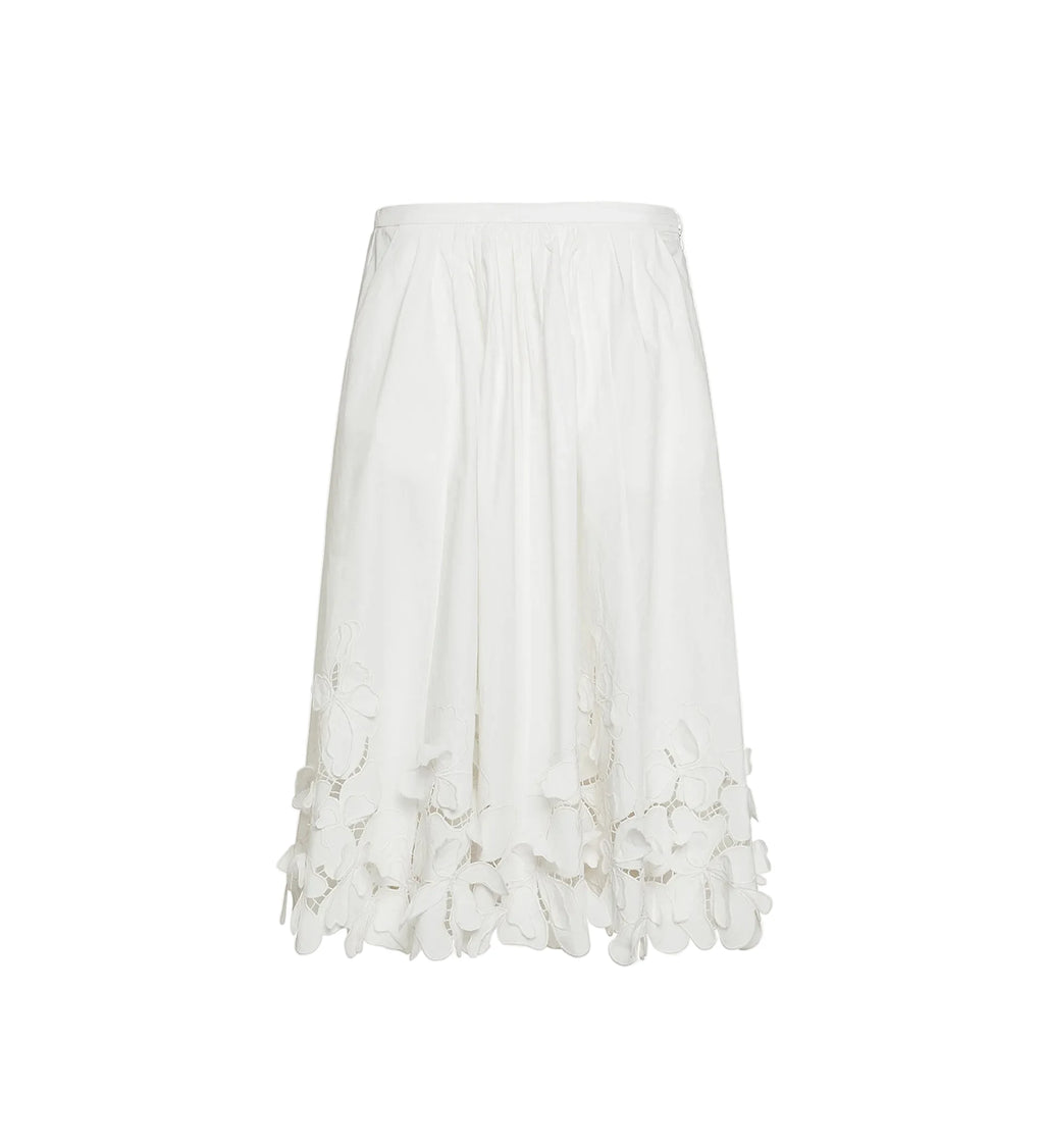 Long Skirt in Poplin