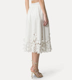 Long Skirt in Poplin