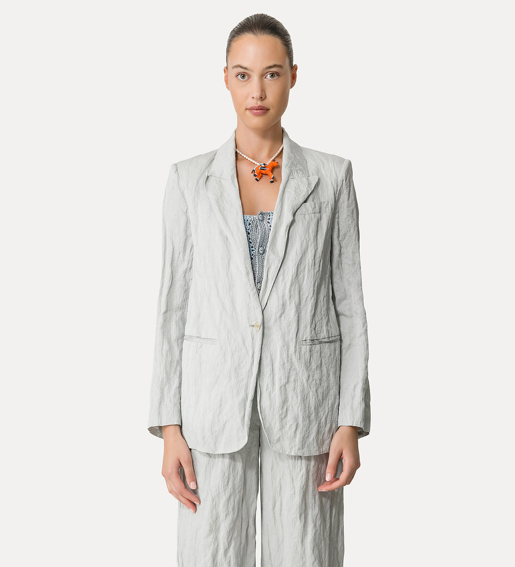 Jacket in Crinkle Cotton