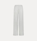 Flared Trousers in Crinkle Cotton