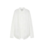 White shirt on a light gray background