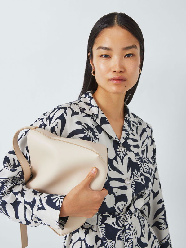 Gaia Botanical Print Silk Shirt Dress